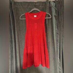 Maeve Red Knit Dress/ Cover Up NWT
